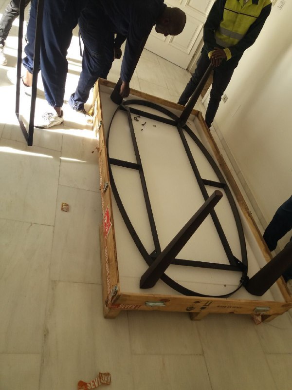 Professional moving service in action