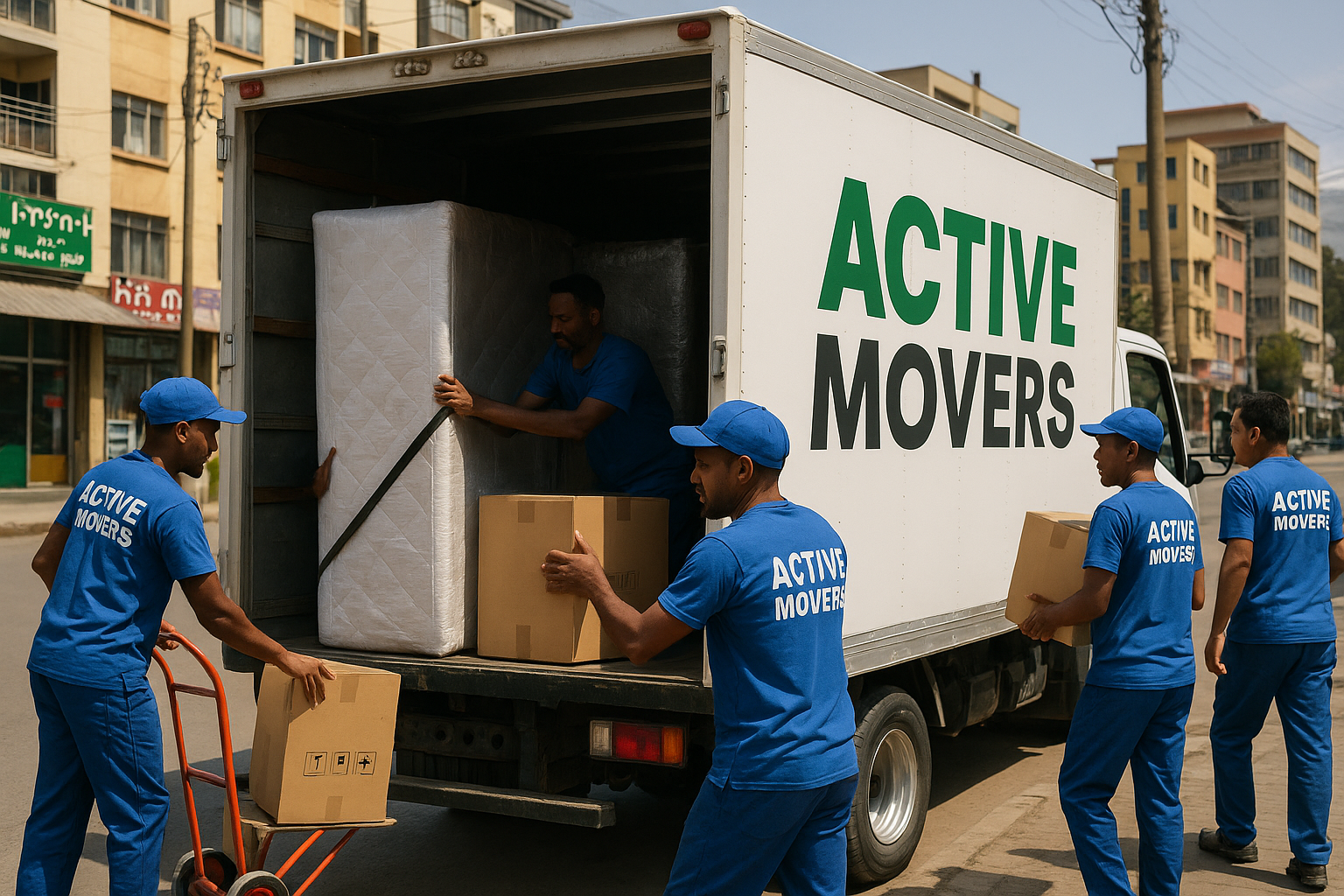 Careful handling of fragile items during move